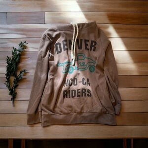 Kika brown hoodie made in Korea